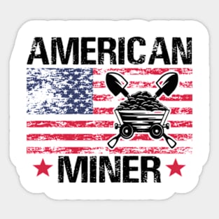 American Miner Sticker